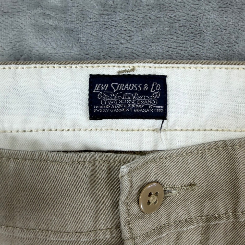 Levi's XX Chino Standard Taper Pants Men's Size 36x32 Khaki Tan Stretch Cotton - Picture 3 of 8